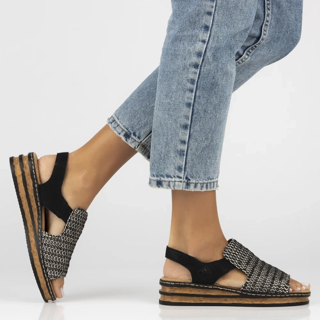 Sandals Rieker 62971-00 Black