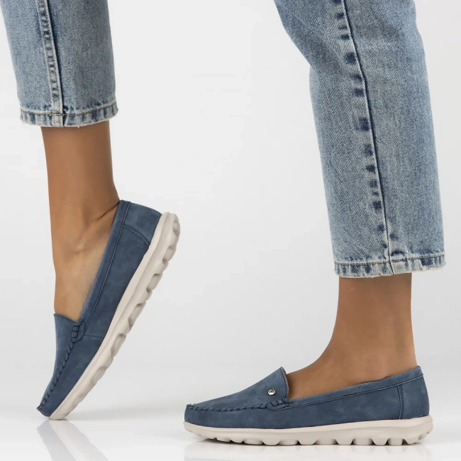 Leather loafers Filippo DP6751/25 BL blue