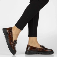 Leather shoes Filippo DP8004/26 BR brown