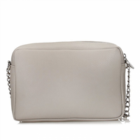 Handbag Toscanio Leather Messenger Bag B6 light grey