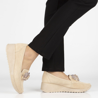 Leather shoes Filippo DP4563/23 BE beige