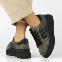 Leather sneakers Filippo DP7175/25 KH khaki