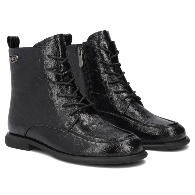 Leather ankle boots Filippo DBT8142/26 BK black