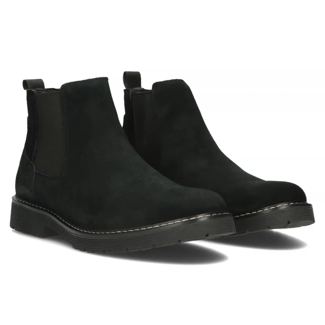 Leather ankle boots Filippo MBT5003/23 BK black