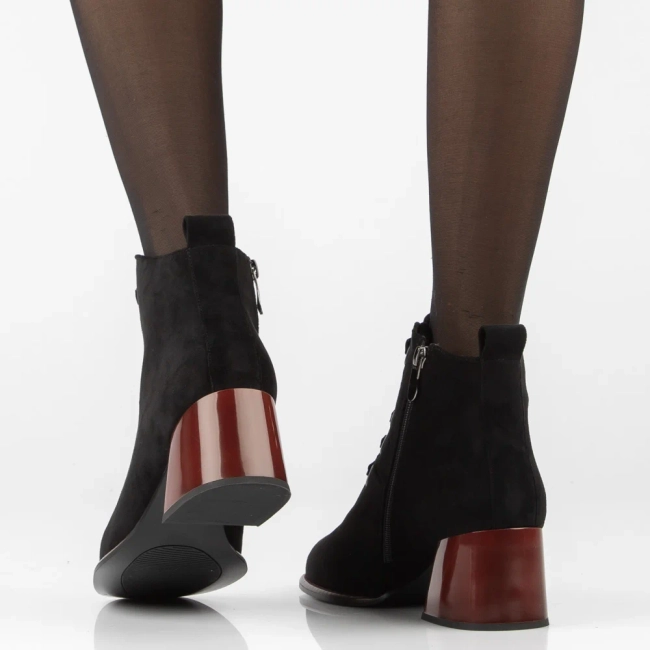 Filippo heeled ankle boots DBT8172/26 BK SU black