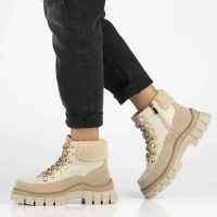 Leather ankle boots DBT6471/24 BE beige