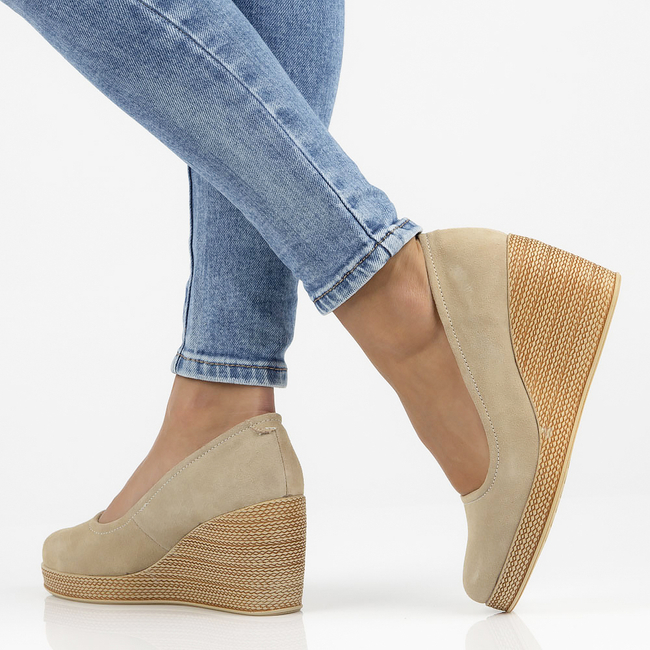 Leather shoes Filippo DP3521/22 BE SU beige