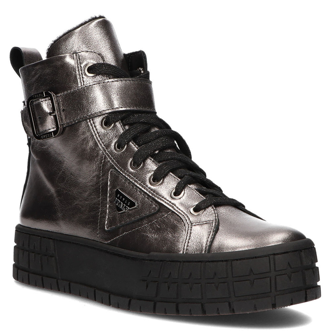 Leather ankle boots Filippo 568 platinum