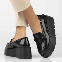 Leather shoes Filippo DP6451/24 BK L black