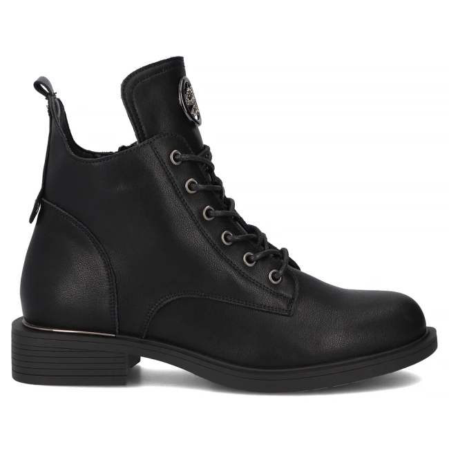 Leather ankle boots Filippo DBT7436/25 BK black
