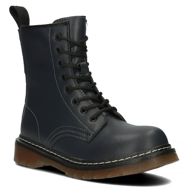 Skórzane Glany Filippo GL429/22 NV granatowe