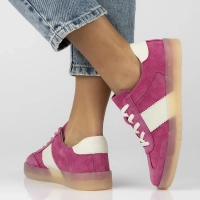 Skórzane sneakersy Filippo DP6770/25 FH różowe