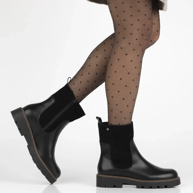 Leather ankle boots Filippo DBT7260/25 BK black