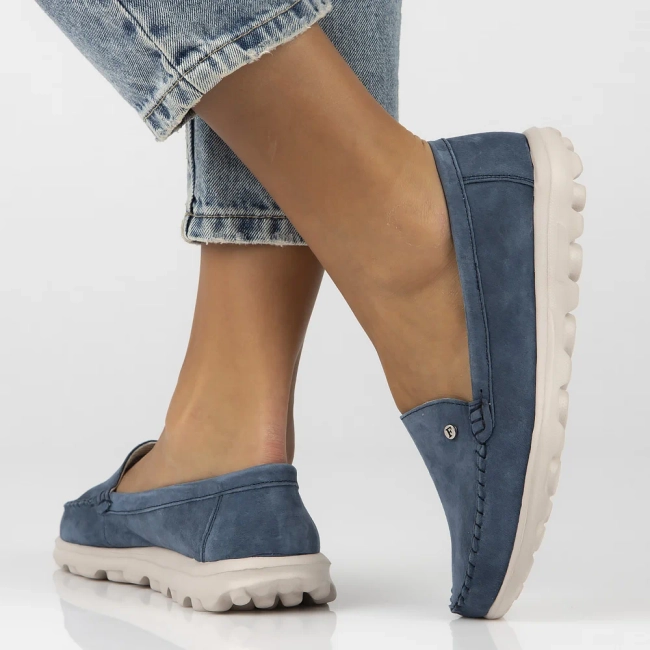 Leather loafers Filippo DP6751/25 BL blue