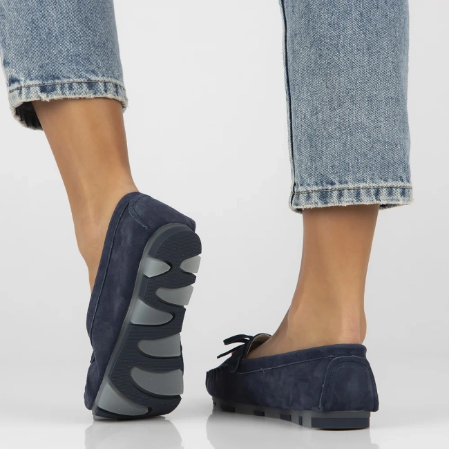 Leather loafers Filippo DP6136/25 NV navy