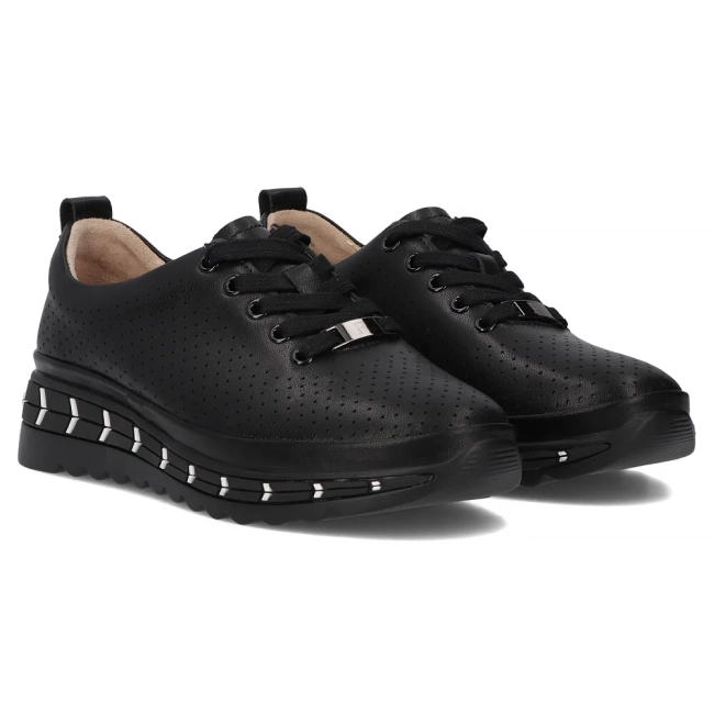 Leather shoes Filippo DP6800/25 BK black