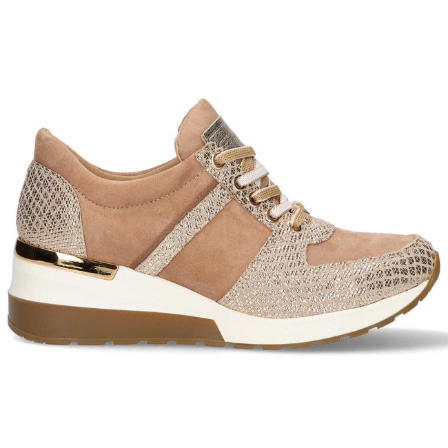 Półbuty Filippo 020 Beż A1/Złoty T1