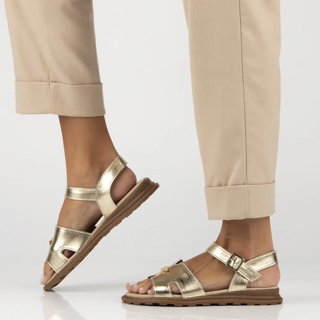 Leather sandals Filippo DS7031/25 GO gold
