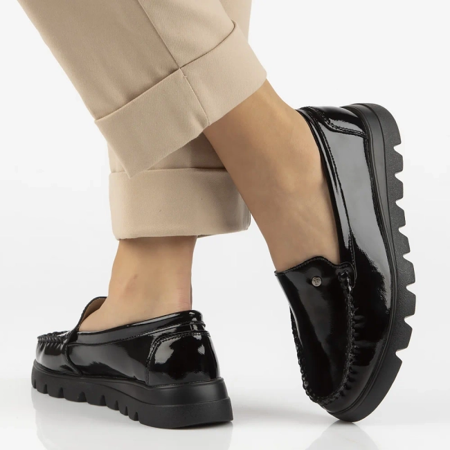 Leather loafers Filippo DP7413/25 BK L black