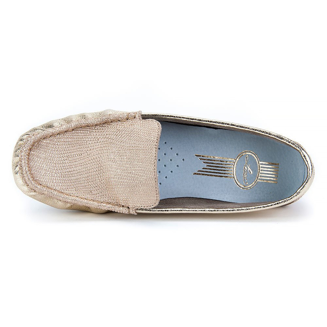Loafers Lemar 10058 Krysztalki Zloto + Roma Zloto