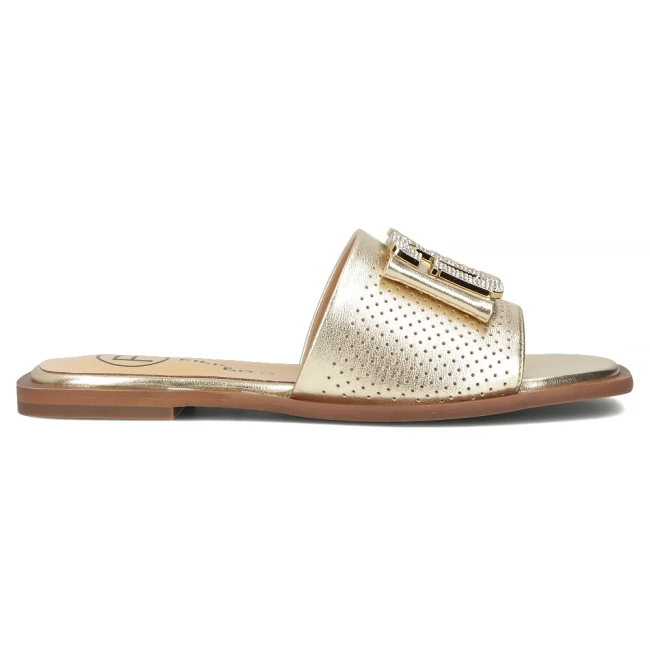 Leather flip-flops Filippo DK6985/25 GO gold