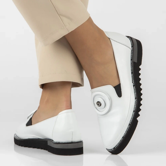 Leather shoes Filippo DP3915/22 WH white