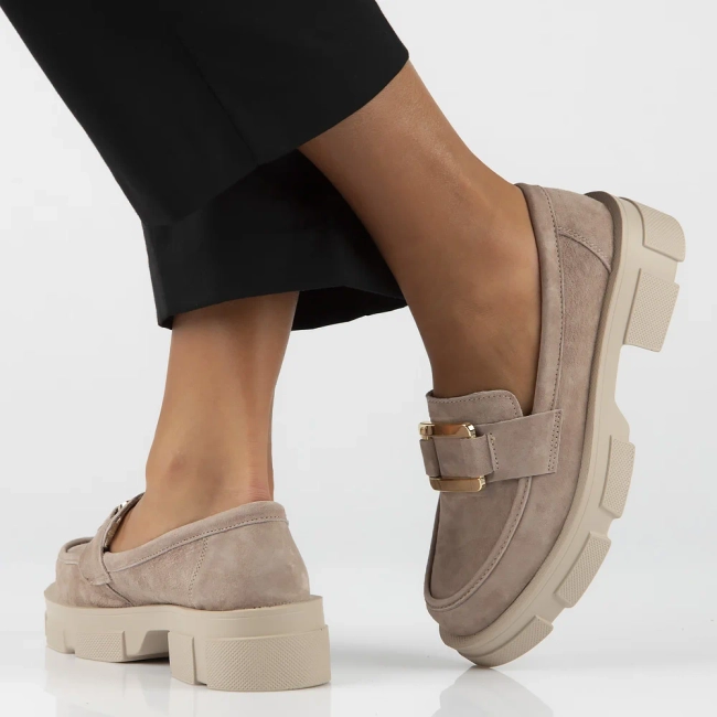 Leather shoes Filippo DP6099/24 BE beige