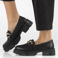 Leather shoes Filippo DP3221/23 BK black