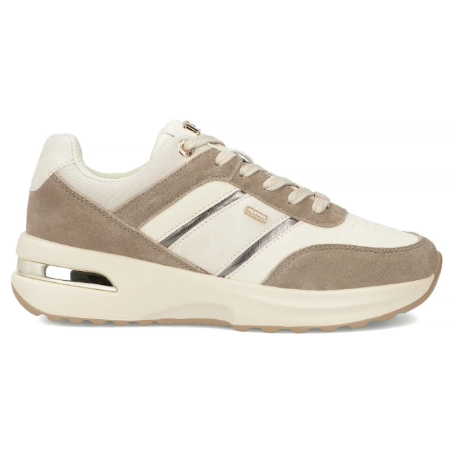 Skórzane sneakersy Filippo DP7772/26 BE BR beżowe