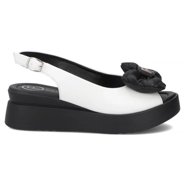 Leather sandals Filippo DS7805/26 WH white