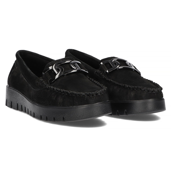 Leather loafers Filippo DP3334/22 BK black