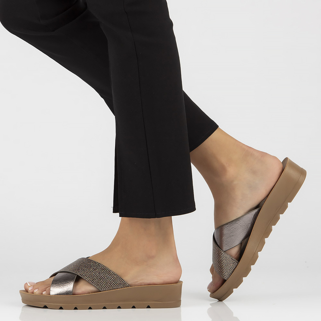 Klapki Filippo DK3611/22 GN gunmetal