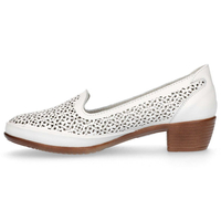 Skórzane półbuty Filippo DP1405/20 WH białe