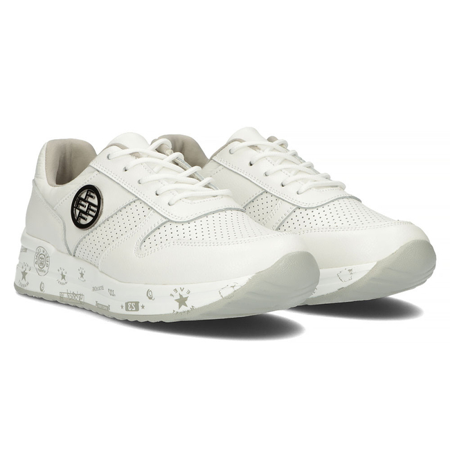 Leather Sneakers Filippo DP3542/22 WH white