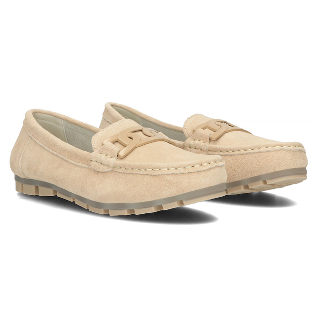 Leather loafers Filippo DP3630/23 BE beige