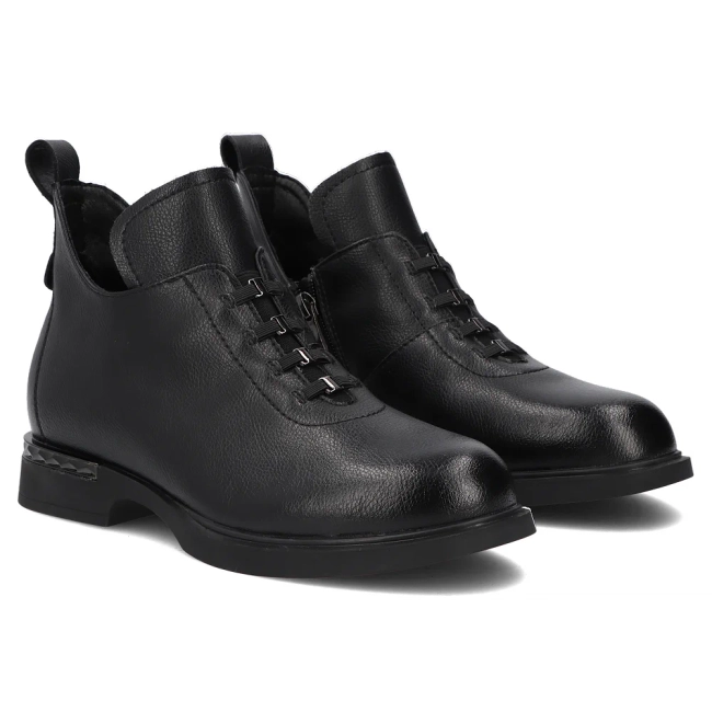 Leather ankle boots Filippo DBT8033/26 BK black