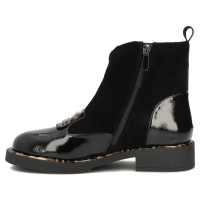 Leather ankle boots Filippo DBT8134/26 BK black