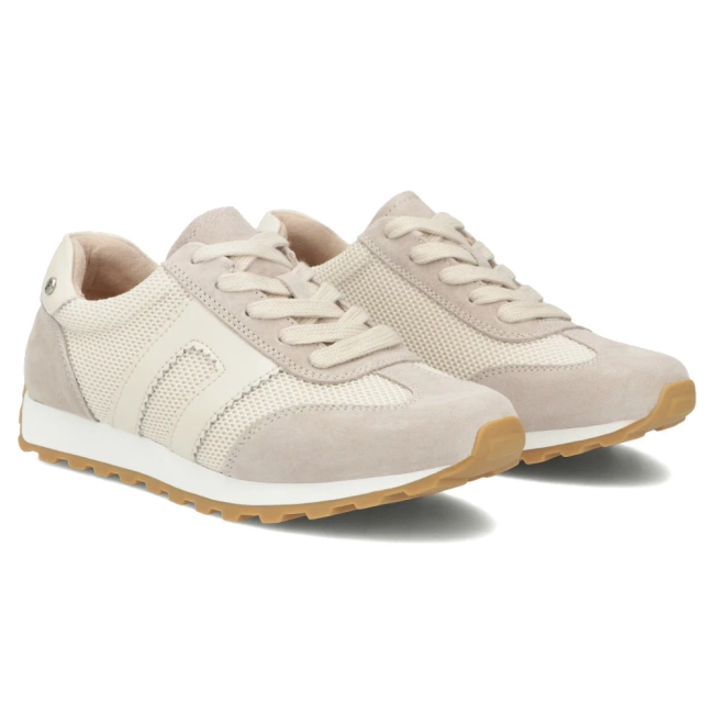 Skórzane sneakersy Filippo DP7564/26 BE beżowe