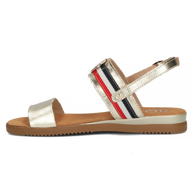 Skórzane sandały Filippo DS3603/22 GO złote