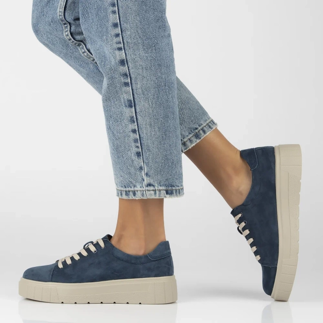 Leather shoes Filippo DP6454/24 BL blue