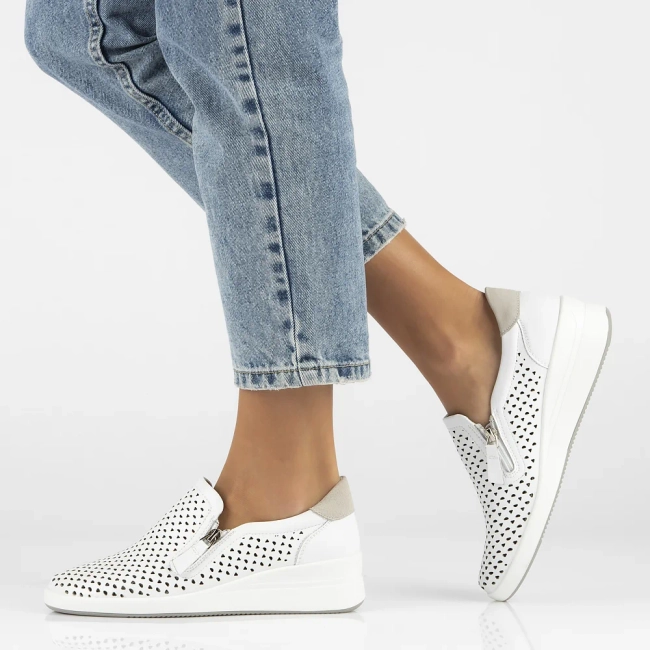 Leather shoes DP6210/24 WH white