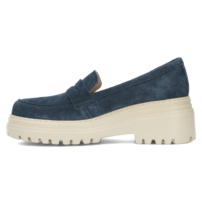 Leather shoes Filippo DP6124/24 BL blue