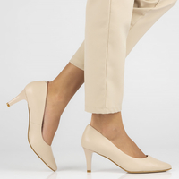 Leather pumps Filippo DP4427/23 BE beige