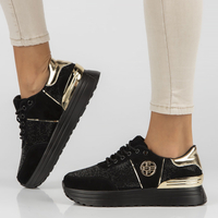 Skórzane Sneakersy Filippo DP3538/23 BK D