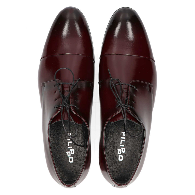 Leather shoes Filippo 1331 burgundy