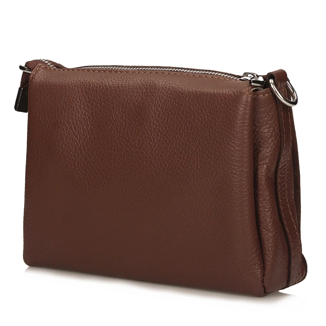 Leather handbag Toscanio G91 brown