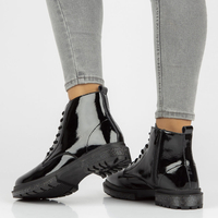 Skórzane botki Filippo DBT3184/21 BK czarne