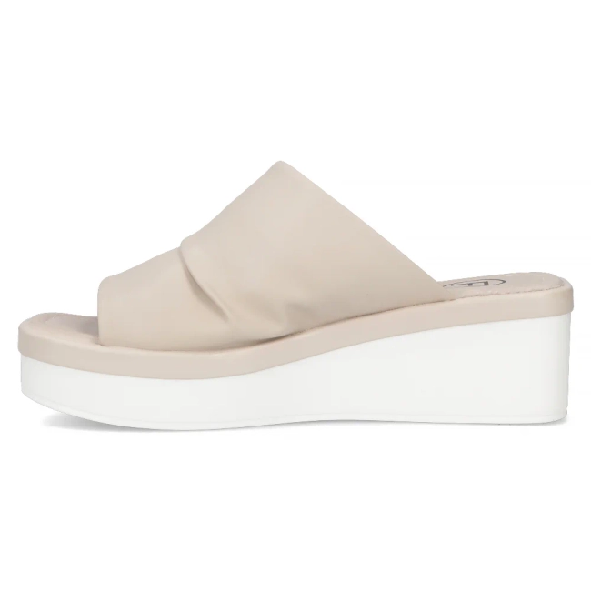 Leather flip-flops Filippo DK6147/24 BE beige