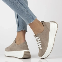 Leather sneakers Filippo DP6795/25 BE beige