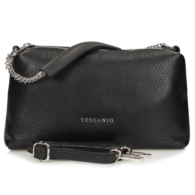 Leather handbag Toscanio F191 black
